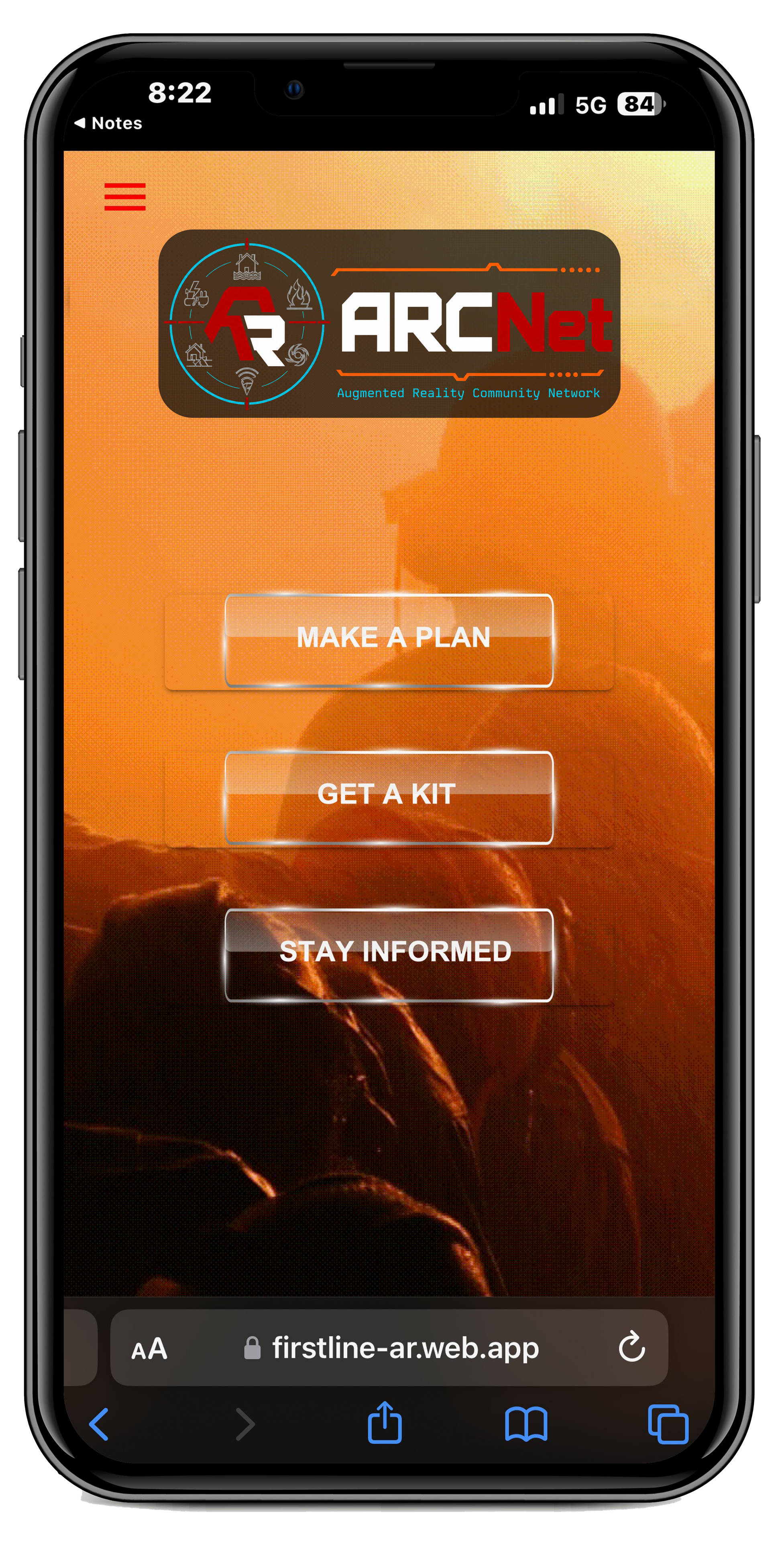 ARCNet augmented reality app scanning a product label